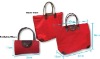 fashion 420D backing pvc ladies fancy bags