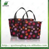 fashion 600D flower printing handle bag for ladys