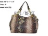 fashion Michael Kors Large Jet Set Chain Metallic Gathered Shoulder Tote bags, designer leather MK handbags
