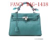 fashion OL style green PU handle bag