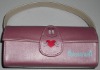 fashion PU leather cosmetic bag with handles