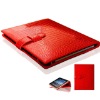 fashion and cheap red leather case fit ipad