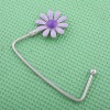 fashion bag hanger with purple flower charm