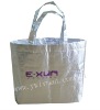 fashion bag in non woven with metallic film material