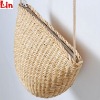 fashion beige small straw bag