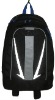 fashion black 1680D polyester backpack with computer interlay