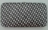 fashion black and white spotty china frame clutch wallet