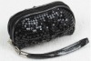 fashion black cosmetic bag