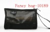 fashion black net cosmetic bag