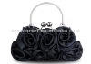 fashion black rose evening clutch 027