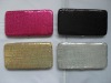 fashion black  sequin lady clutch wallet purse