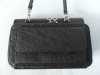 fashion black soft PU lady sling handbag