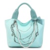 fashion blue ladies shoulder handbag