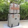 fashion built-in trolley suitcase 0707 black strip back