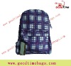 fashion  check pattern backpack