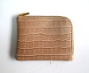 fashion crocodile leather change purse