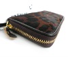 fashion dark ladies leather wallet with zipper purse