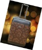 fashion design brown color printed luggage,laptop trolley