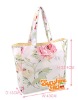 fashion design flower print lady hand bag