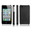 fashion design leather back shell for iPhone4/4S