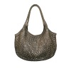 fashion design woven hobo bag