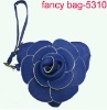 fashion designer heart flower wallet