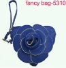 fashion designer heart flower wallet