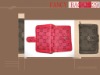 fashion designer wallet ladies' red wallet