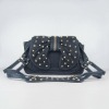 fashion designer women rivet shoulder bag