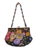 fashion embroidery clutch purse