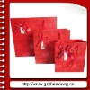 fashion excellent Gift paper handbag with fabric strip