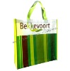 fashion garment shopping bag with stripe printing