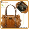 fashion genuine leather diaper bag