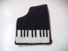 fashion glass beaded piano coin purse