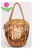 fashion gold handbag/pu handbag/lady handbag