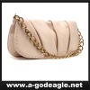 fashion handbag with metal chain handle