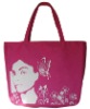 fashion handle canvas shopping bag