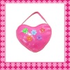fashion heart shape PVC wallet for ladies & girls