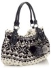 fashion knitting handbag for ladies