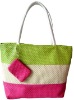 fashion knurling colorful lady beach bag