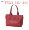 fashion ladies' red PU tote bag(back)