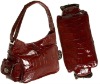 fashion ladies' shoulder crocodile handbag
