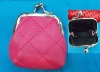 fashion lady clasp metal frame coin purse