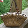 fashion lady coffee straw bag