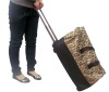 fashion lady leather travel trolley luggage bag