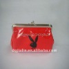 fashion lady pvc kiss lock purses for coin