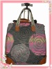 fashion lady rolling luggage bag