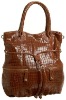 fashion lady tote croc-embossed genuine leather bag