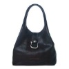 fashion large hobo style PU Handbag with clip button