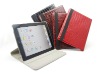 fashion leather case,hot sale-360 degree rotating case for ipad2